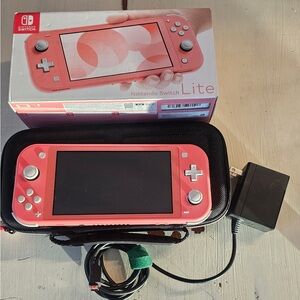 Nintendo Switch Lite Pink Handheld Console
